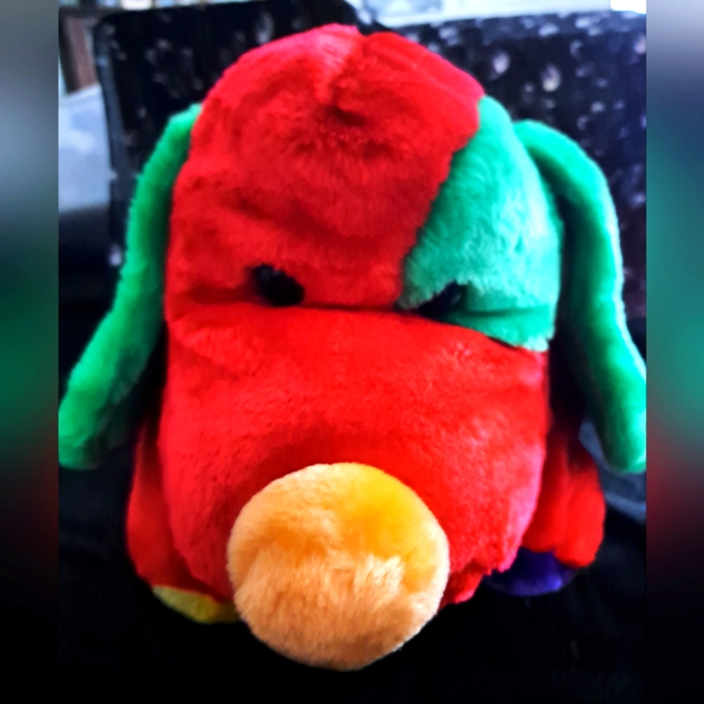 Colorful Plush Dog Jolly  Toy